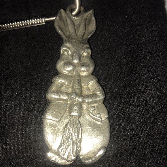 VINTAGE Pewter Jack Rabbit Keychain - Picture 9 of 11